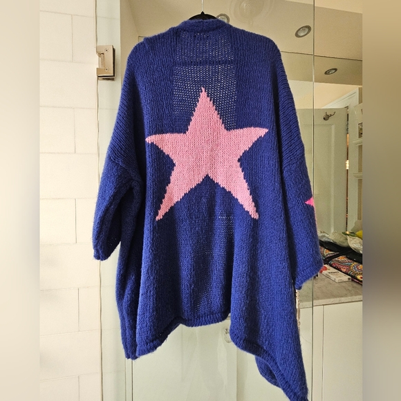 Carla Giannini Star Cardigan Sweater Mohair and Wool - one size - Picture 9 of 16